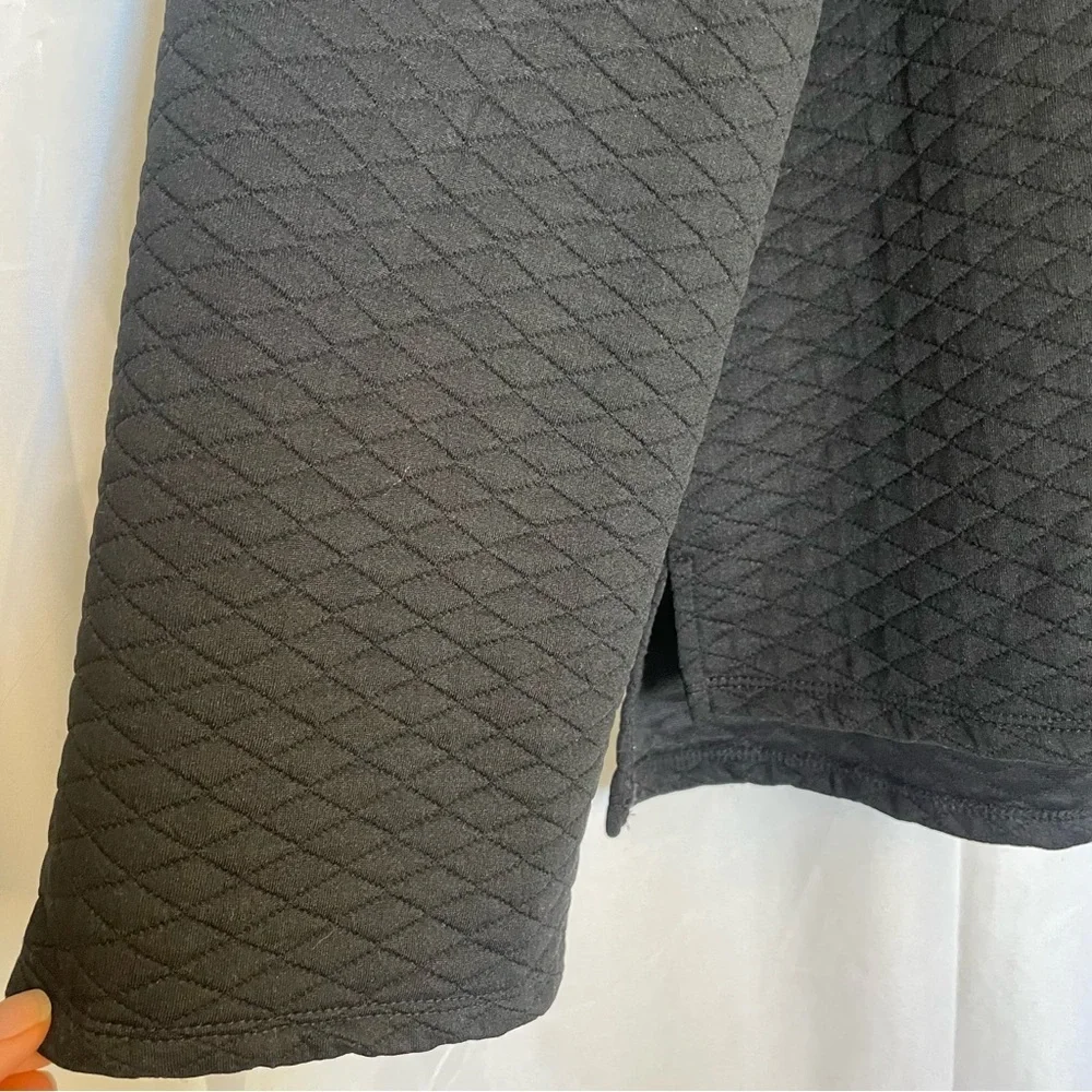 DAILY THREAD Women’s Black Wide Sleeve Quilted Sweatshirt Turtleneck Size Small - Picture 5 of 14